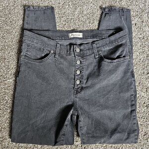 Madewell Black Size 32 (9" Mis-Rise Skinny) 4-Button Jeans Style #H3026